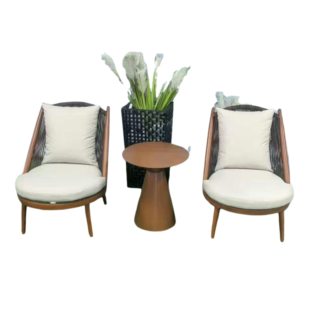 1 table + 2 chairs